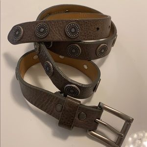 Brave belt skinny grey with studs